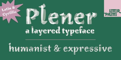 Plener Font Poster 1