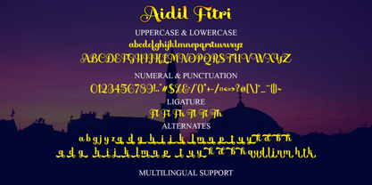 Aidil Fitri Font Poster 7