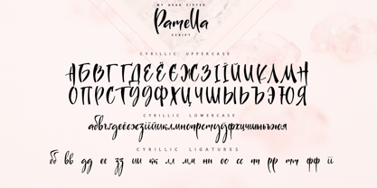Sister Pamella Font Cyrillic Duo Font Poster 11