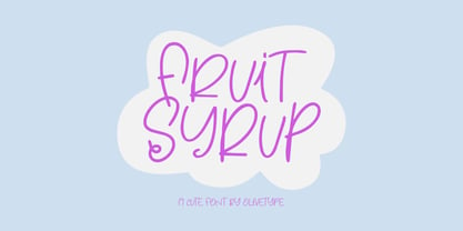 Fruit Syrup Font Poster 1