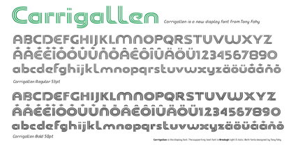 Carrigallen Display Font Poster 4