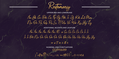 Rostemary Font Poster 9