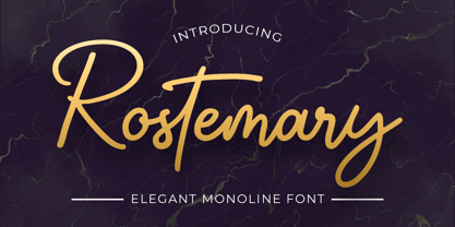Rostemary Font Poster 1