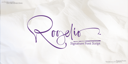 Rogelio Script Font Poster 1