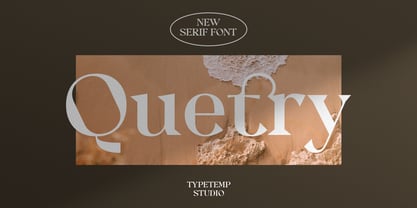 Quetry Serif Police Poster 1