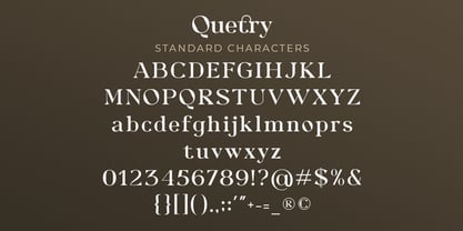 Quetry Serif Police Poster 4