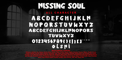 Missing Soul Font Poster 8