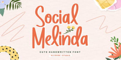 Social Melinda Font Poster 1