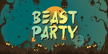 Beast Party Font Poster 1