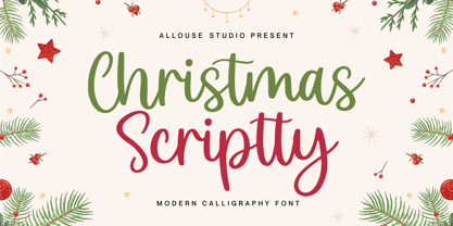 Christmas Scriptty Font Poster 1