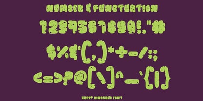 Happy Dinosaur Font Poster 7