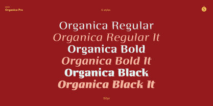 Organica Pro Font Poster 11