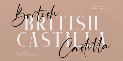 British Castilla Font Poster 1