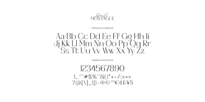 House of Montague Font Poster 6