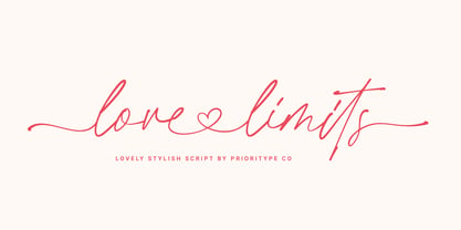 Love Limits Font Poster 1