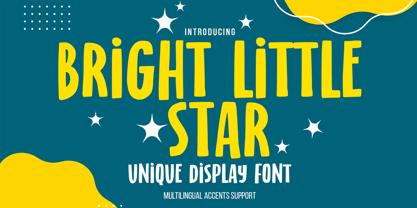 Bright Little Star Font Poster 1