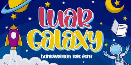 Luar Galaxy Font Poster 1
