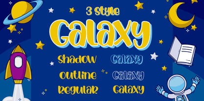 Luar Galaxy Font Poster 6