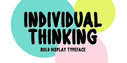 Individual Thinking Font Poster 1