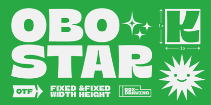 OBO Star Font Poster 1