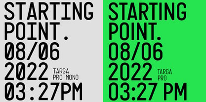Targa Pro Font Poster 5