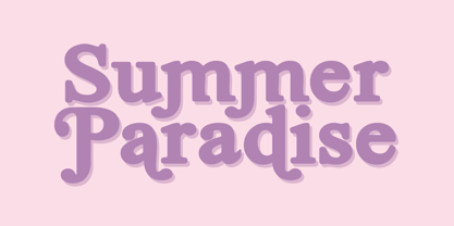Summer Paradise Font Poster 1