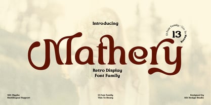 Mathery Font Poster 1
