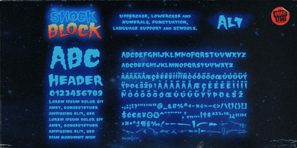 Shock Block Font Poster 4