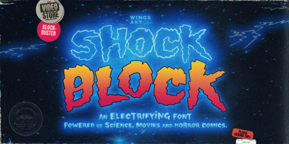Shock Block Font Poster 1