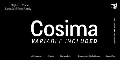 Cosima Font Poster 2