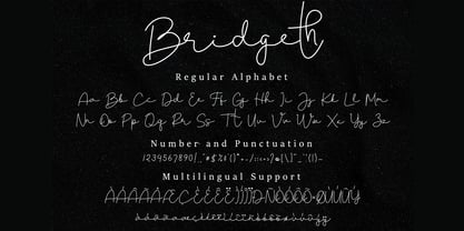 Bridgeth Font Poster 7
