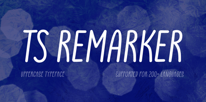TS Remarker Font Poster 1
