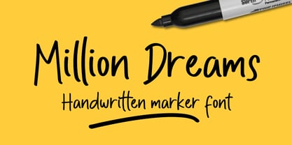 Million Dreams Font Poster 1