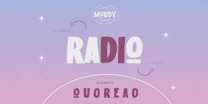 Moudy Font Poster 7
