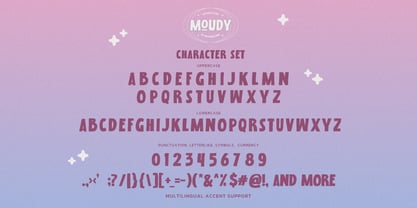 Moudy Font Poster 6