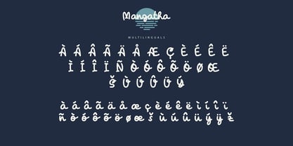 Mangatha Font Poster 10