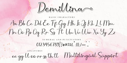 Demillina Font Poster 9