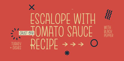 Escalope Font Poster 3