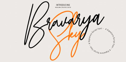 Bravarya Sky Font Poster 1