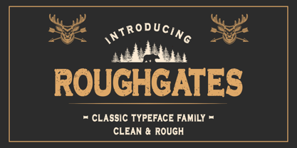 Roughgates Font Poster 1