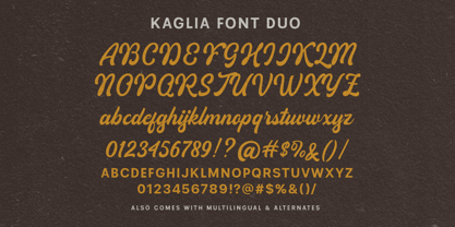 Kaglia Font Poster 7