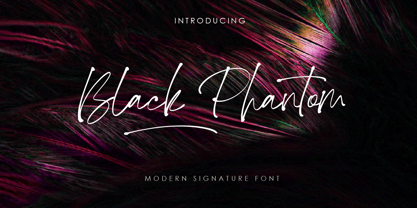 Black Phantom Font Poster 1