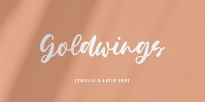 Goldwings Font Poster 1