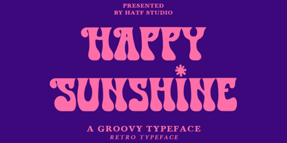 Happy Sunshine Font Poster 1