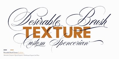 Desirable Brust Texture Font Poster 2