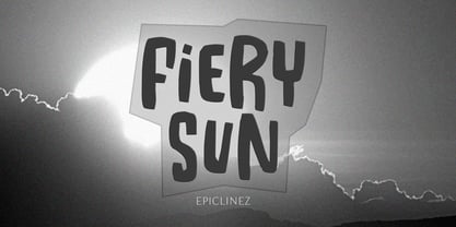 Fiery Sun Font Poster 1