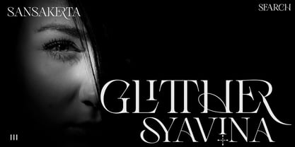 Glitther Syavina Font Poster 3