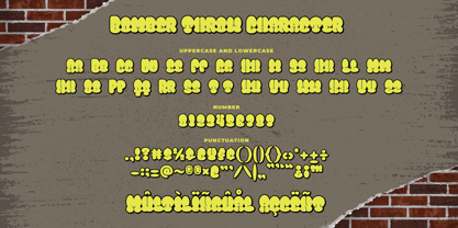 Bomber Throw Font Poster 4