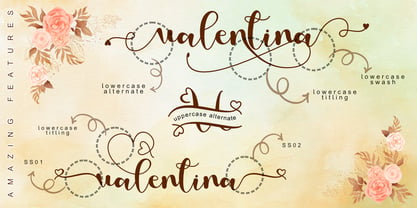 Love Valentina Font Poster 6