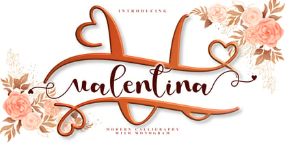 Love Valentina Font Poster 1